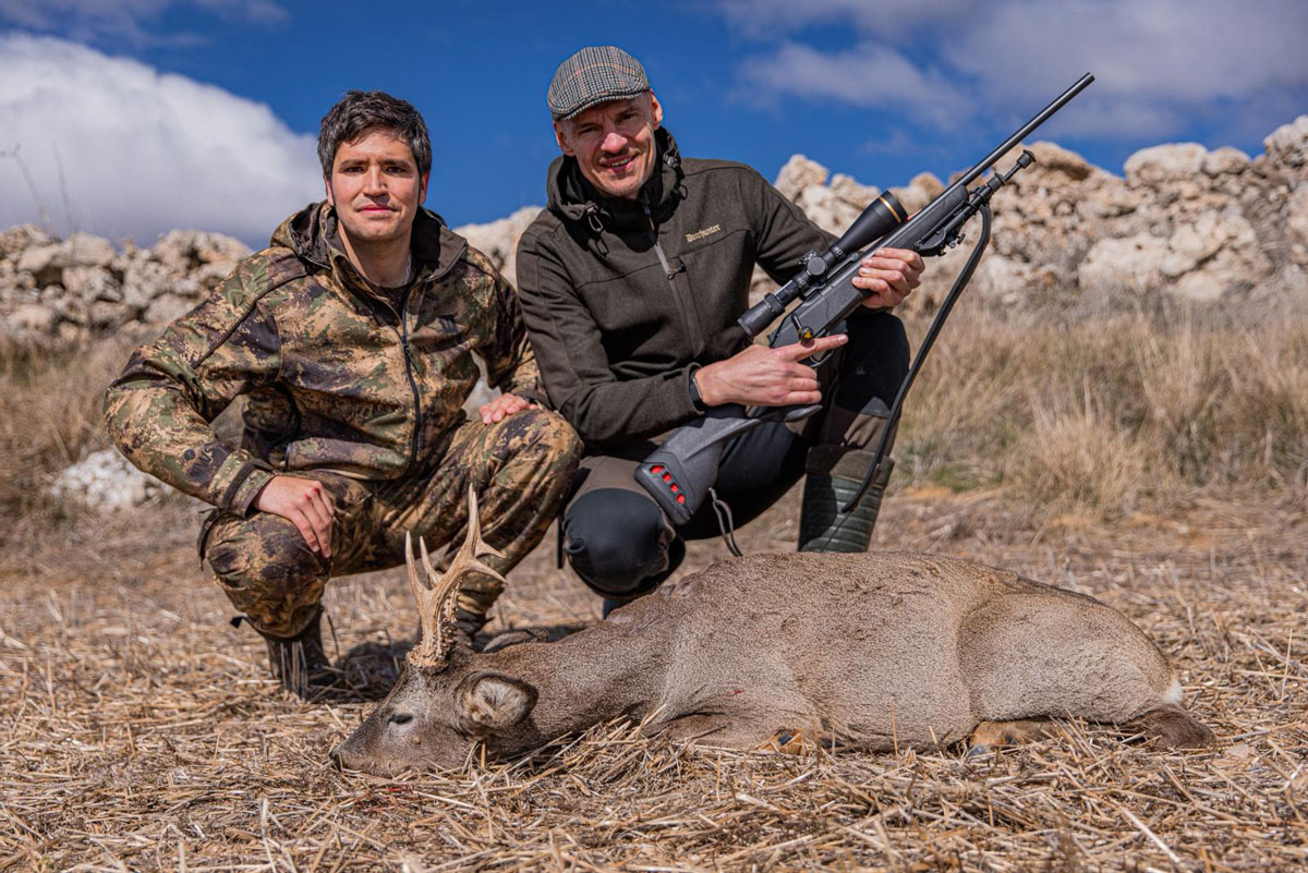 hunting roe buck in spain